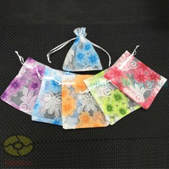 12/25/50/100pcs flower design Organza Pouch Wedding Favor Bag 4.7″x3.5″ 7×4.7″