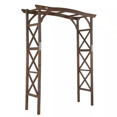 79 In. X 61 In. Wooden Garden Arbor, Wedding Arch, Arch Backdrop Stand for Cerem