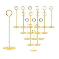 16 Pieces Table Card Holder 8 inches Table Number Holders Place Steel Card Ho…