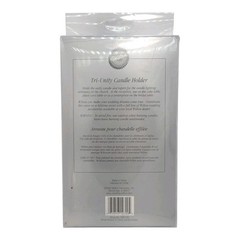 Wilton Tri-Unity Candle Holder-White Bisque Wedding Unity Ceremony