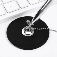 Ballpoint Pen Desk Pens with Chain for Corporate Environments Counter