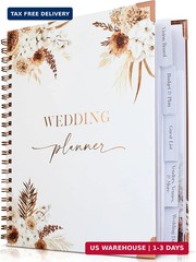 Beautiful Boho Wedding Planner Book and Organizer – Enhance Excitement and Makes