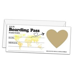 AWSICE Scratch Surprise Boarding Pass, 1 Set Make Your Own DIY Travel Gold-4