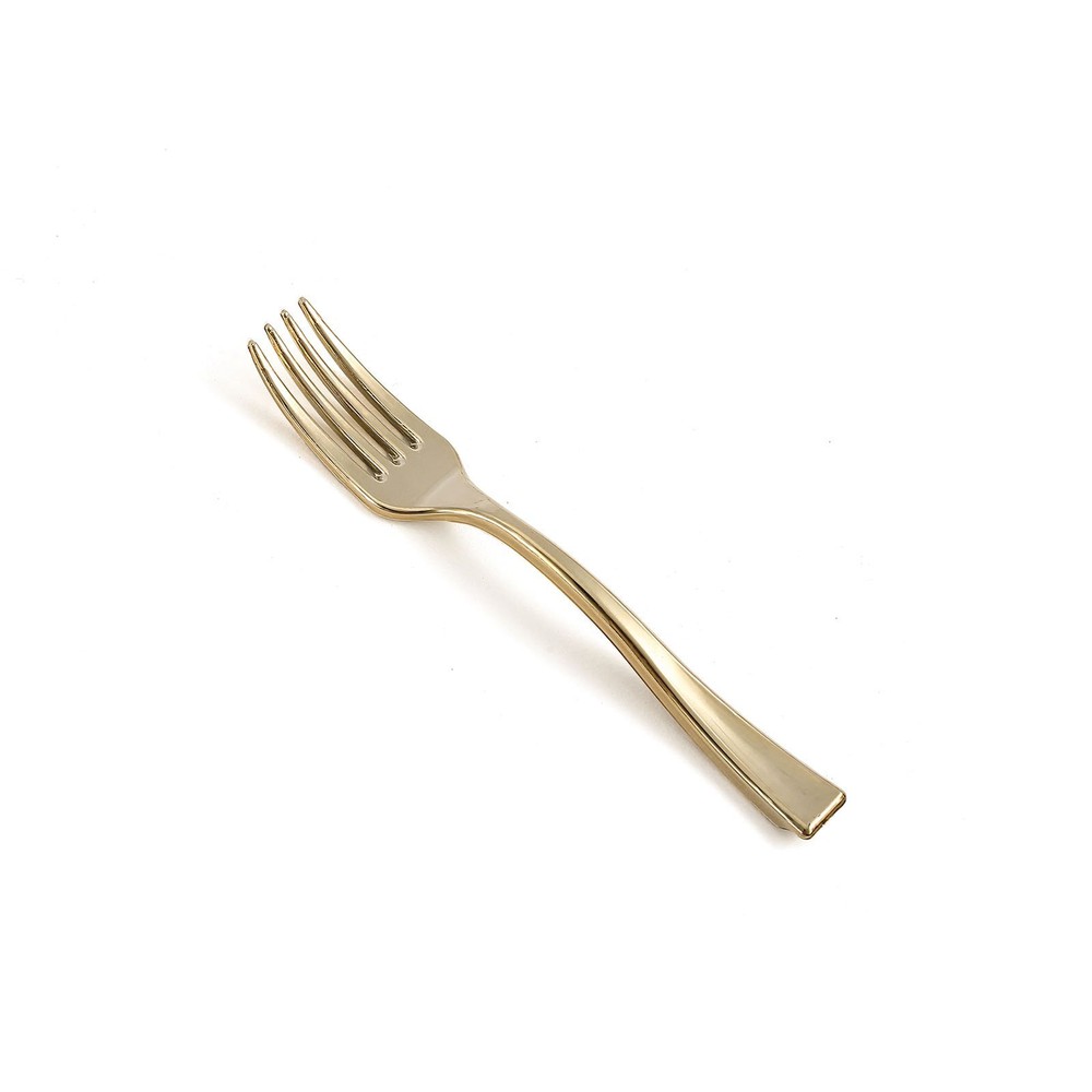 4″ long Gold Appetizer Forks Wedding Dinner Party Events Disposable Tableware