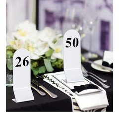 50 Table Numbers 1-50 Acrylic Double Sided Restaurant, Party, Wedding