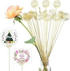 Versatile 30 Pcs Gold Table Number Holders in 13 Inch – Perfect for Weddings