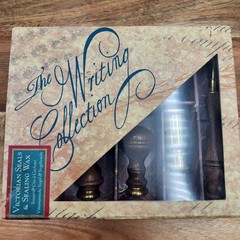 AUTHENTIC MODELS Victorian Seals & Sealing Wax Set Wood Brass + 12 Extra Wax