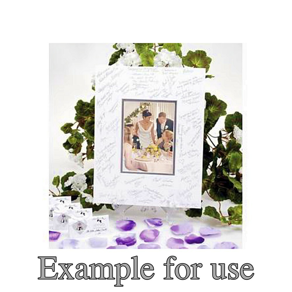 11″ x 14″ VICTORIA LYNN AUTOGRAPH MAT with PEN Holds 5″ x 7″ PHOTO for WEDDING