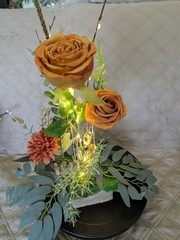 Terracotta Centerpiece table decor with Lights New