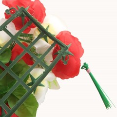 6 RED IVORY Silk Rose Flower Panels Artificial Floral Home Decorations