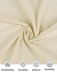 Light Weight 100% Cotton Muslin Fabric: 63 inch x 2,5,10 Yards 2 YARDS Natural