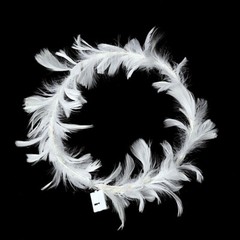 Warm White Real Feathers Adjustable CAKE TOPPER LED Lights Party Supplies