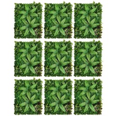9*Artificial Plant Wall Panel Grass Hedge Vertical Garden Backdrop Decoration US