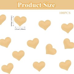 100pcs Champagne Heart Sponge Confetti Decor Heart Confetti Heart Champange