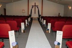 wedding aisle decorations and Pillow/ Flower Girl Basket