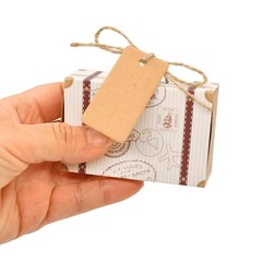 Travel Case Candy Boxes Kraft Paper Gift Boxes Wedding Birthday Party Christmas