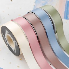 18 Metres Roll Full Reel Premium Sided Satin Ribbon 2.5cm for Gift Wrapping