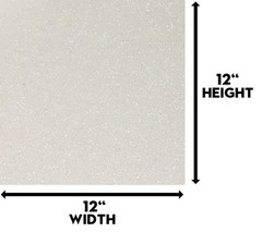 White Glitter Cardstock – 10 Sheets Premium Glitter Paper – 12″ x 12″ Heavywe…