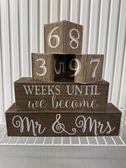 Wedding Count Down Days And Weeks Until We Become Mr and Mrs Bridal Shower Gift