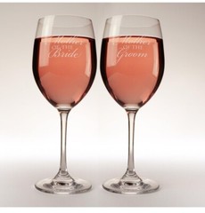 16 oz. Mother of the Bride and Mother of the Groom wine glasses, set of 2