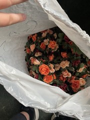 50 Artificial Rose Flower Garland Wedding Decoration Mixed Colors