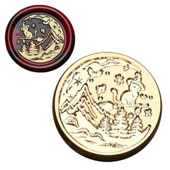 Brass Sealing Wax Stamp Halloween Series Wax Seal Stamp for Cards Decorations