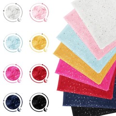 Horbaunal Navy Blue Glitter Tulle Fabric Rolls 3 Yards, Blue-star&moon
