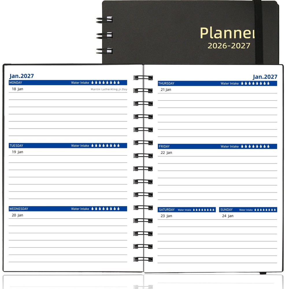 Day Planner 2026-2027, 2026 Weekly and Monthly Planner, Jul 2026-Dec 2027, 18…