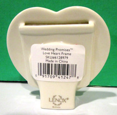 LENOX WEDDING PROMISES LOVES HEART FRAME FAVORS set of 10 Keepsakes NEW IN BOX