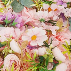 16* Flower Wall Panels, Artificial Flowers Wall Decoration For Party Decoration