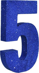 7.8 Inch Silver Glitter Number 0 Wooden Table Centerpiece Silver Birthday Party