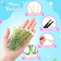 200pcs Baby Breath Artificial Flowers Bulk Mini Flowers for Decoration White