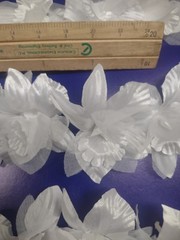 48 Piece Set, Vintage Corsage Bouquet Flowers, Millinery Orchids & Pearl Sprays