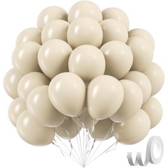 Sand White Balloons 12 inch, Cream Beige Latex 12 inches,