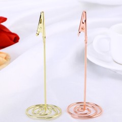 12PCS Table Number Holders Photo Holder Stands Place Paper Menu Clips