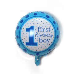 1pcs 1 year old birthday children party decoration helium aluminum Foil balloon