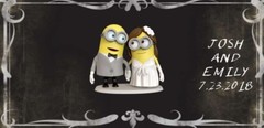 75 Minnion Miniature Hershey Candy Bar Wrappers Wedding Favors Others