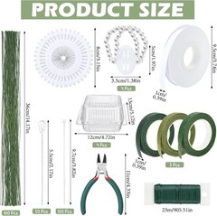 Professional Floral Craft Kit for DIY Weddings – 12 Count with Storage Boxes