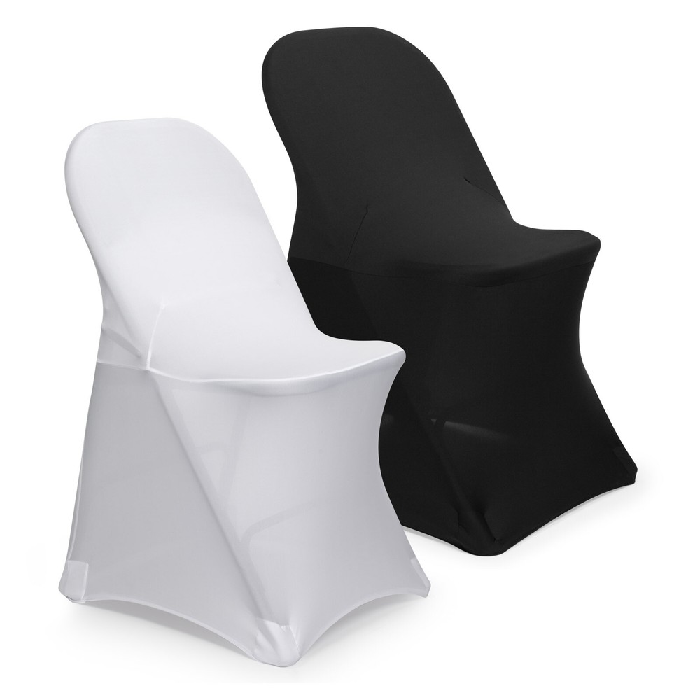 Spandex Folding Chair Covers Wedding, Party Banquet Stretch Fitted Slipcover