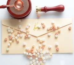 Cherry Blossom Mix Color Pearlescent Sealing Wax Sparkly for Wedding Invitation