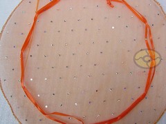 25/50/100pcs Circle Diameter:10″ Sequins Dotted Organza Pouches Jewelry Gift Bag