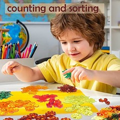HADDIY Vase Filler – 165 Pcs Acrylic Pumpkin Leaves Acorn Gems Sensory Bin Fall