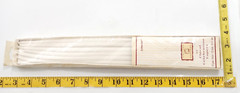 Taper candles Set of 12 white floral celebration14 inches sealed