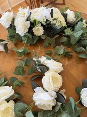 Wedding White Flowers For Arch – 9 Pieces- 6 Pieces Used One Package Not Open