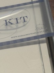 G SQUARED 50 Count Print Your Own Invitation Kit Silver Rings White NIB NEW