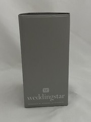 Weddingstar Cake Topper Bridal Couple Wedding Porcelain Figurine Holding & Sign