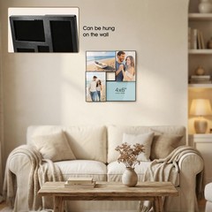 4×6 Collage Picture Frames, Multiple Photo Frame Collage for 4 Pcs 4 x 6 Phot…