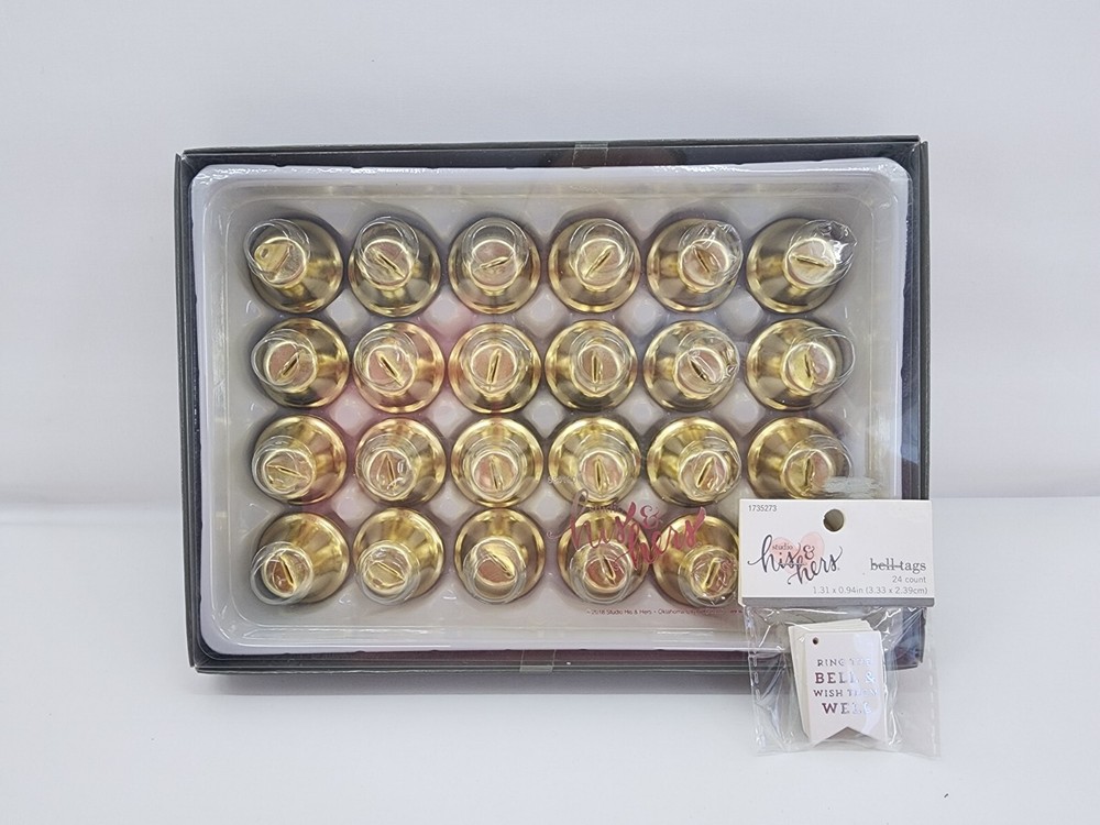 Gold Wedding Celebration Bells and Tags – Wedding Send Off Bells Wedding Favor
