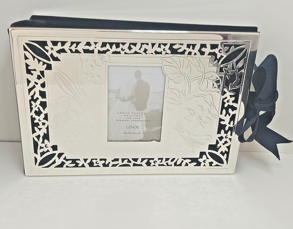 Lenox Wedding Silverplate 4×6″ Slip In 80 Photos Memory Book «Our Wedding»