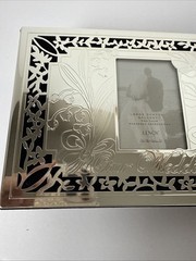 Lenox Our Wedding Silver Plated 4″ x 6″ Photo Album Holds 80 Pictures READ